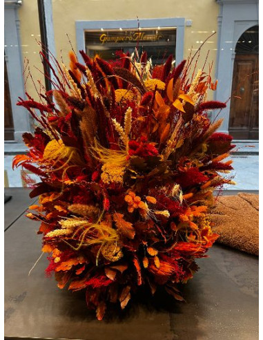 Fiamma di Colori con Fiori Secchi